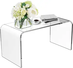 Mesa de café personalizada de acrílico, mesa de café de design moderno para decoração de casa para sala de estar