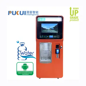 Máquina Expendedora de hielo de agua purificada, máquina expendedora de agua de hielo de lujo, versión Android