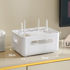 Caja de almacenamiento para enrutador <span class=keywords><strong>Wifi</strong></span>, decodificador de TV, estante oculto, enchufe, organización de cables - Product Image 2