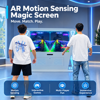 1-2 Pemain Permainan Interaktif Sensor Gerak Layar AR Magic Kiosk Peralatan Hiburan Dalam Ruangan untuk Pusat Perbelanjaan