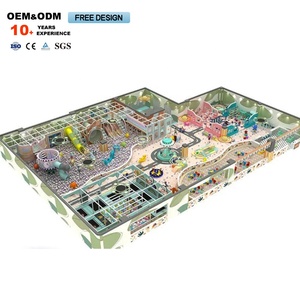 Parque de Trampolines Comercial Profesional Nuevo de 300, 400, 500, 600 y 700 Metros Cuadrados con Circuitos de Cuerdas Estilo Ninja Warrior - Product Image 3