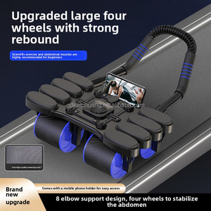 Giá tốt nhất bụng con lăn bánh xe tập thể dục nhà phòng tập thể dục Workout thiết bị nhựa AB bánh xe tập thể dục sliders cơ bắp - Product Image 4