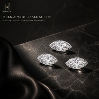 Pierre précieuse en vrac certifiée IGI, taille marquise brillante, pour des créations de bijoux raffinés pour femmes élégantes