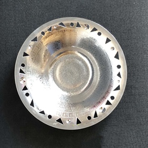 13 pouces or rose double placage squelette gravure fine motif polyvalent fruits <span class=keywords><strong>plat</strong></span> bol plateau décoratif chargeur assiette - Product Image 5