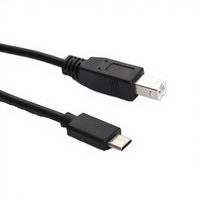 Pengisian Cepat 3A, Konektor USB B Tipe-C Kecepatan Tinggi, Printer, Scanner, Antarmuka Persegi, Kabel Data