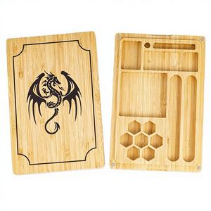 Plateau et boîte à dés en bambou pour jeux de table RPG Dungeons & Dragons - Product Image 5