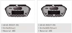 Paragolpes Delantero para AUDI A3 17-20, Actualización a Estilo RS3 - Product Image 2