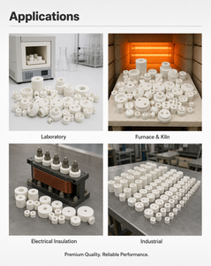 Perles d'isolation en céramique résistantes à la corrosion d'isolateur personnalisé résistant aux hautes températures pour éléments chauffants électriques tubulaires - Product Image 3