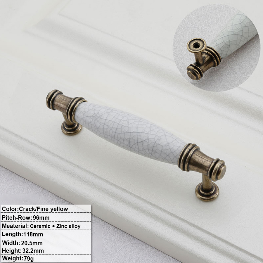 Crackled texture+Fine yellow - CY-FH-C6002 -96mm Hole distance