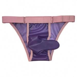 กางเกงในแบบชิ้นเดียวสำหรับผู้ชายกางเกงในทรงรูปตัวทีทำจากยางแบบเว้านูน - Product Image 1