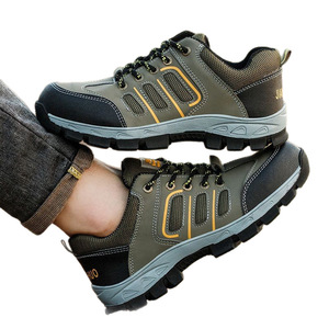 Safety Shoes Unisex Steel Toe Breathable Mesh Lightweight Work Hiking Anti Impact Puncture Resistant Low Top - Product Image 1