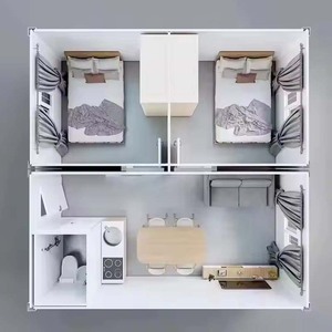 บ้านคอนเทนเนอร์แบบถอดออกได้สำหรับวิลล่าแผงแซนวิชสามห้องนอนแบบหรูหราสร้างขึ้นใหม่ได้อย่างรวดเร็วออกแบบได้ตามต้องการ - Product Image 6