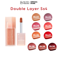 Koreaanse Zwarte Rouge Merk Dubbele Laag Over Fluweel 4 Dl28 Hush Vijg Sterk Gepigmenteerde Fluwelen Afwerking Fruit Smaak Lipgloss