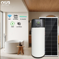 Pompe à chaleur air-eau tout-en-un à onduleur DC R32/R410A avec réservoir de 100L et contrôle par application