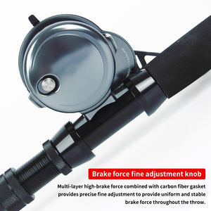 Top1 <span class=keywords><strong>Drag</strong></span> Power 30kg Slow Jigging Angel rollen Voll metall Salzwasser TF400 Slow Pitch Großwild Angeln Overhead Rolle - Product Image 6