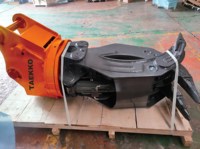 Vente flash TAEKKO 360 °   Grappin hydraulique rotatif pour excavatrice, manipulation de bois, de pierres et d'acier, 24-30T