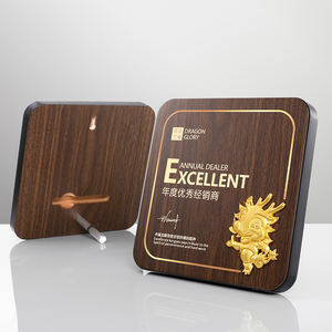 بيع بالجملة من المصنع سعر منخفض إكسسوارات معدنية بطباعة مخصصة بالآشعة الفضية ميدالية خشبية إبداعية - Product Image 2