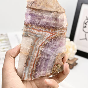 โรงงานผลิตแผ่นอะเมทิสต์อาเกตธรรมชาติขัดเงา ขนาดสั่งทำได้ สำหรับตกแต่งบ้าน สะสม ทำเครื่องประดับ ขายส่ง - Product Image 6