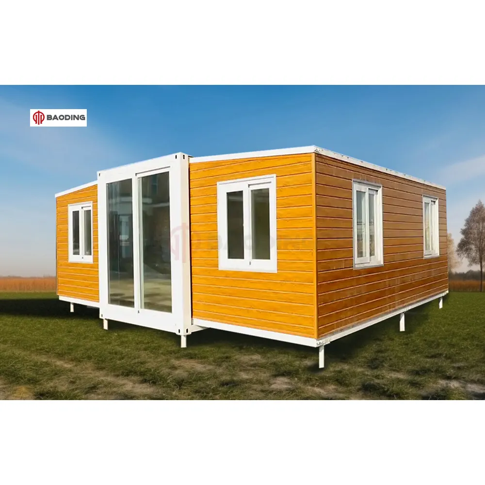 Melhor Venda Modular House Living 398 Metro quadrado Expansível Container Home For In-law Suite