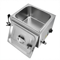 Bain-marie électrique professionnel en acier inoxydable pour comptoir, 1/2 GN x 15 cm, 600 W, 110 V/220 V