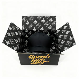 Boîte de casquette de baseball en carton haut de gamme personnalisée avec laminage mat, gaufrage, emballage écologique pour chapeaux, accessoires de <span class=keywords><strong>barbe</strong></span> - Product Image 3