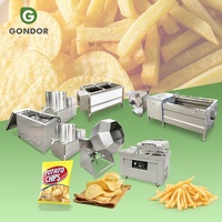 Maak Gefrituurde Aardappel Zoete Franse Bevroren Chip Productlijn Mini Fry Semi-Automatische Maker Kleine Machine