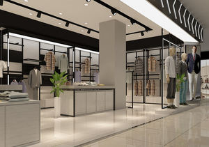 Design gratuito produttori <span class=keywords><strong>Showroom</strong></span> negozio di abbigliamento uomo espositore scarpe espositore Stand - Product Image 4