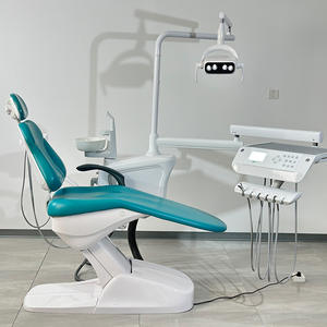 Fauteuil dentaire électrique Hori R5 bleu avec crachoir intégré, table de traitement monoplace, modèle 2024, Foshan Guangdong - Product Image 4