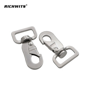 Crochet universel en acier inoxydable pour laisse d'animal de compagnie, crochet rotatif à ressort avec boucle de sac, plaque de sangle, crochet universel pour toutes les marques - Product Image 3