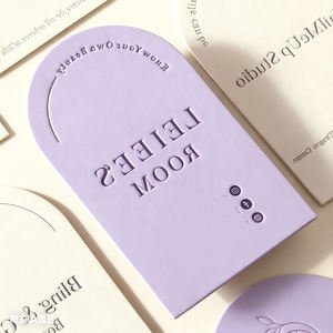 Carte d'invitation de mariage gaufrée avec feuille d'or, carte personnalisée pour fleuriste, emballage de vente au détail, carte de <span class=keywords><strong>remerciement</strong></span>, carte de naissance découpée au laser - Product Image 4