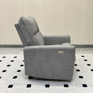 Modern Adjustable Cotton Upholstered Recliner Remote Control Eco-Friendly Wood <b>Frame</b> Foldable Design for Commercial Hotel Use - Product Image 3