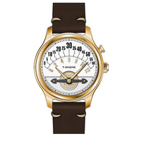 Montre mécanique minimaliste unique et originale, design élégant, fonctionnalités multifonctions, mouvement à engrenages, montre durable à engrenages