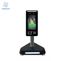 Tendcent Reconnaissance faciale Système d'horloge WiFi Bluetooth QR Code Scanner de carte NFC Android 11 OEM ODM Logo personnalisé Support SDK