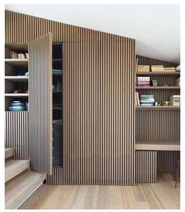 Panel Decorativo de <span class=keywords><strong>Pared</strong></span> de <span class=keywords><strong>Madera</strong></span> MDF de 600*600 para <span class=keywords><strong>Salón</strong></span>, Panel de <span class=keywords><strong>Listones</strong></span> de <span class=keywords><strong>Madera</strong></span> de 3 <span class=keywords><strong>Listones</strong></span>, Decoración de <span class=keywords><strong>Pared</strong></span> Estética - Product Image 2