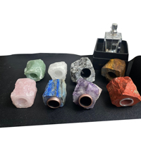 2024 nouveauté 100% naturel assorti Rose Quartz cristal rouge jaspe parfum bouchons de bouteille