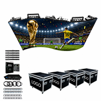 Pantalla LED Curva Flexible DDW P3.91 4K HDR10+ IP65 Resistente al Agua para Deportes al Aire Libre con Logotipo Personalizado 1 Pieza