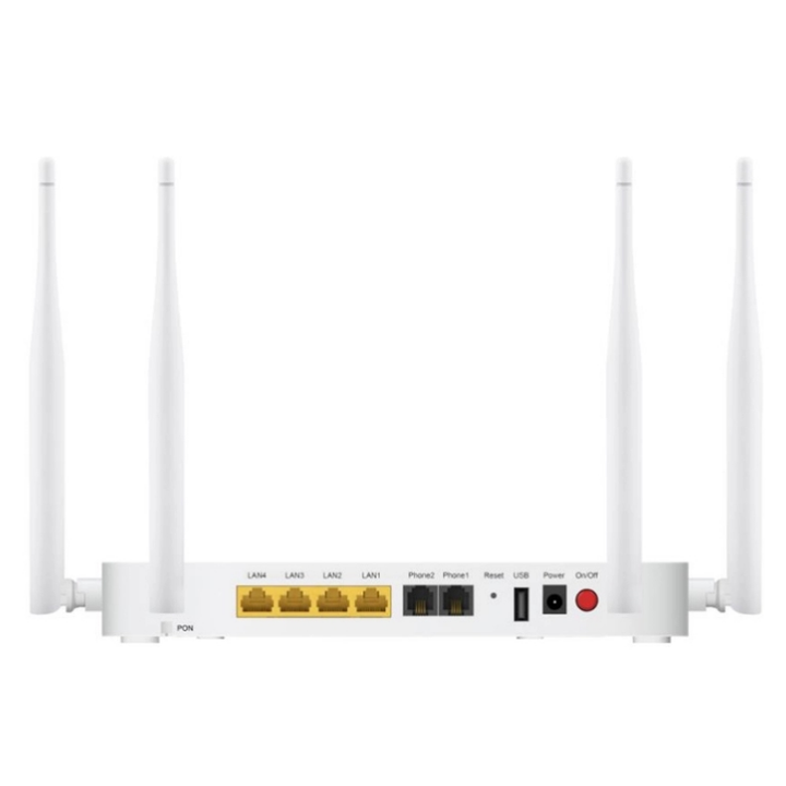 ZTE ZXHN F680 GPON ONU Router 1GE + 3FE + 2POTS + USB + 2.4G และ5G Dual ...