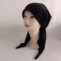 Nouveau forage velours chapeaux Bandana Tichel pour Cancer dames Turbante femmes foulard chimio chapeau Turban tête foulards pré-attachés