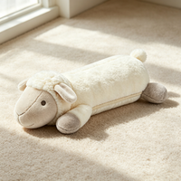 Jouet en peluche doux en forme de mouton, rembourrage en coton PP, logo personnalisé, marque ODM, vente en gros, cadeau promotionnel pour animaux de compagnie