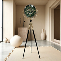 Reloj de Cuarzo de Pie con Diseño Moderno y Elegante, con Pantalla Digital, Decoración para el Hogar, para Sala de Estar