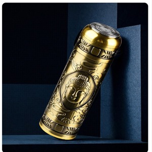 Rasoir électrique Panlong, design tête de Bouddha, corps en métal, charge Type C, étanche IPX5, rasoir rechargeable pour homme, 8,5 cm - Product Image 2