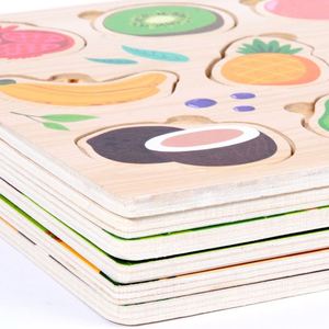 Rompecabezas de madera con forma de letras del alfabeto, números, vehículos, animales y formas para niños y niñas pequeños. - Product Image 4