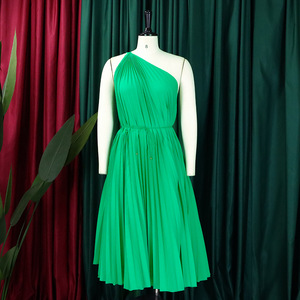 2024 stile HO Vestidos eleganti abiti da ballo monospalla vestito abiti da ufficio pieghettati abbigliamento donna - Product Image 5