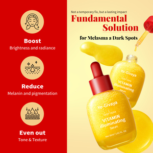 Illuminante sbiancante vitamina <span class=keywords><strong>C</strong></span> Niacinamide idratante siero viso con acido ialuronico rafforza la barriera cutanea - Product Image 3