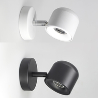 Appliques murales modernes, simples, rotatives, réglables, 7W COB LED pour lecture de chevet ou miroir de salle de bain
