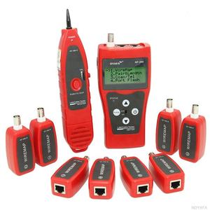 Probador de fallas de cable ZHEFAN rojo Lan <span class=keywords><strong>RJ45</strong></span> RJ11 <span class=keywords><strong>BNC</strong></span>