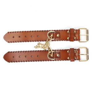 BDSM esaret sınırlamalar egzotik seksi ayarlanabilir deri kelepçe asmak toka bağlantı aksesuarları - Product Image 6