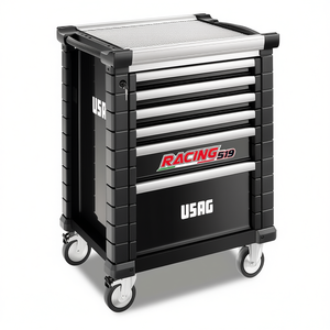 Armoire à outils Usag Racing 519 à 6 tiroirs, chariot de rangement roulant pour atelier - Product Image 2