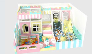 Attrezzature per Giochi Morbidi per Bambini, Parco Giochi al Coperto per Residenze, Caffetterie e Ristoranti con Comoda Piscina di Palline - Product Image 6