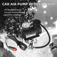 Pompe à air pour voiture en plastique 12V conçue sur mesure, mini pompe à air de secours pour pneus avec gonflage rapide, portable et fonction de nettoyage